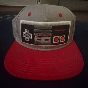 Nintendo Gray and Red Gaming Cap